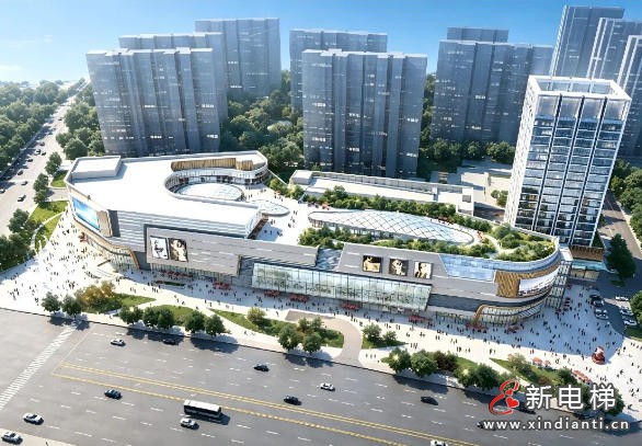 41台康力高端电扶梯落地湖南岳阳平江万达广场｜红色将星故里，焕新城市商业图景