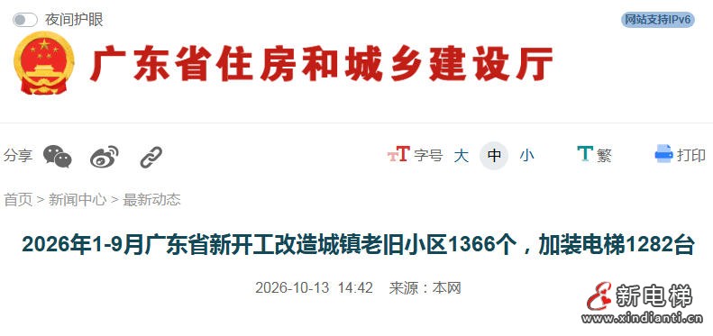 2026年前三季度广东老旧小区改造与加梯工作进展超七成(图1) ScreenShot_2026-10-22_162554_688